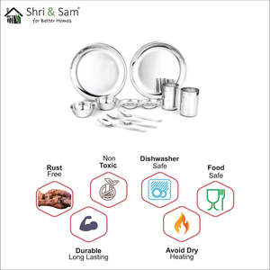 ชุดอาหารเย็นสแตนเลสสิบสองชิ้น (สำหรับ2คน) - Product Image 2