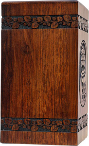 Urnes funéraires en bois de style américain modernes, faites à la main, décoratives pour hommes et femmes, à prix réduit – Meilleures ventes - Product Image 3