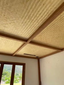 Panel de Techo de Bambú Tejido a Mano de Alta Calidad, Revestimiento Natural Estilo Wabi Sabi para Techos de Habitaciones de Lujo - Macy - Product Image 5
