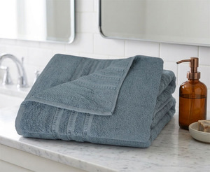 Luxury Quality Cotton Disposable Cooling Quick-Dry Solid Color <b>Bath</b> <b>Towel</b> Soft Thick Highly Absorbent for Bathroom Kitchen - Product Image 1