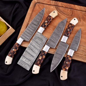 Latest Cooking <b>Knife</b> <b>Set</b> Durable Damascus Steel Blades High Quality Kitchen Tasks Chef <b>Knife</b> <b>Set</b> Available At Wholesale Rate - Product Image 2