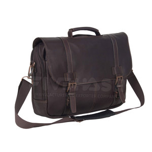 Leather <b>Laptop</b> <b>Bag</b> With Organized Storage Design Perfect For Business Meetings Office <b>Work</b> And Daily Carry Convenience - Product Image 2