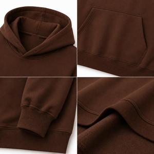 Sudadera con Capucha Extra Grande para Hombre, de Forro Polar, Color Sólido, Diseño Casual con Bolsillos, Manga Regular, Ropa de Otoño, Transpirable - Product Image 4