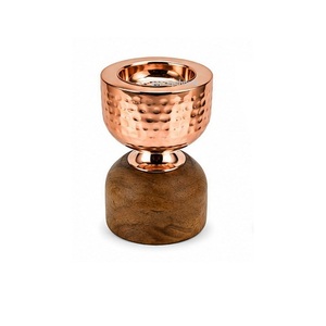 Concept Home Hand-Made Brass Arabic-Inspired Incense <b>Burner</b> with Sandalwood Base Eco-Friendly Aromatic Diffuser <b>for</b> Home Decor - Product Image 2