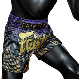 Pantalones Cortos de Muay Thai Fairtex, Tela Satén Premium, Cintura Elástica con Cordón, Equipo de Entrenamiento de Kickboxing, Diseño Personalizado, Color y Logotipo Personalizables - Product Image 2