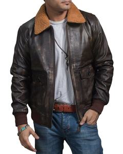 Customized Unisex Genuine <b>Leather</b> <b>Jacket</b> with Woolen Lining Breathable Casual <b>Winter</b> Outerwear OEM Service - Product Image 4