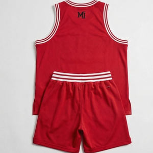 Tenue de basketball personnalisée par sublimation pour hommes et jeunes, ensemble maillot et short, personnalisation complète, entraînement de basketball - Product Image 3