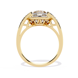 Anillo de Oro Sólido de 10k, 14k y 18k con Diamante en Forma de Corazón Clásico de 1.5 Ct de Aries Jewel para Mujer, para Regalo, Compromiso, Aniversario, Boda - Product Image 3