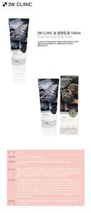 3W CLINIC โฟมล้างหน้าชาร์โคล 100 มล. ผลิตภัณฑ์ทำความสะอาดผิวหน้าจากเกาหลี โฟมหนานุ่ม สำหรับดูแลรูขุมขนและขจัดสิ่งสกปรกบนผิว - Product Image 2