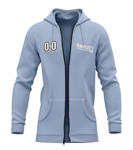 Sudadera con capucha y cremallera de lana gruesa para hombre, sudadera cálida de invierno con cremallera completa, estampado informal, ropa de calle, prendas de vestir exteriores de punto lavado - Product Image 6