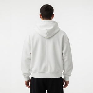 Hoodie tendance de qualité supérieure, vente en gros, en molleton 100% coton épais, avec fermeture éclair, style streetwear ou décontracté, unisexe - Product Image 6