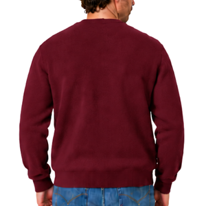 <b>Men</b> Autumn Burgundy Argyle V Neck <b>Cardigan</b> Knitted <b>Sweater</b> Diamond Pattern Button Front Long Sleeve XL Casual Soft Style Fit - Product Image 2