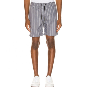 Shorts d'été décontractés en toile pour hommes, à séchage rapide, coupe-vent, taille haute avec cordon de serrage, couleur unie, fabriqués au Pakistan, personnalisables à 100% - Product Image 1