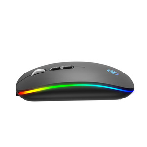 HXSJ prezzo di fabbrica personalizzabile ricaricabile <span class=keywords><strong>mouse</strong></span> doppio modalità RGB wireless <span class=keywords><strong>mouse</strong></span> per ufficio PC portatile - Product Image 4