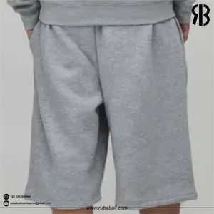 Pantalones Cortos Bermuda de Algodón Negro Sólido para Hombre, de Alta Calidad, Personalizados, con Cintura Elástica, Casuales, Transpirables, con Bolsillos, de Tiro Medio - Product Image 3