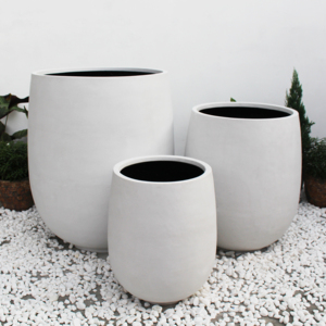 Ensemble de jardinières minimalistes classiques américaines en polystone marron pour plantes vertes d'extérieur - Product Image 5