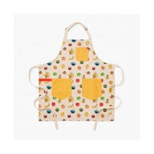 2024 nouveaux légumes numérique imprimé solide pleine longueur brodé coton cuisine coiffeur bavoir lavable cuisine tabliers pour femme - Product Image 4