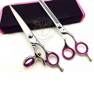 Tijeras profesionales de peluquería para mano derecha, 7 pulgadas, cuchillas de acero inoxidable 420C, 23 dientes, movimiento suave y duradero. - Product Image 6