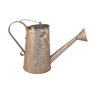 Arrosoir en acier galvanisé avec long bec pour utilisation en intérieur et en extérieur, arrosoir en métal classique rétro, outil de jardinage - Product Image 5