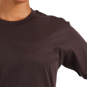 T-shirt en coton pour femme, coupe classique, décontracté, manches courtes, col rond, basique, pour tous les jours, fabricant OEM ODM, vente en gros personnalisée - Product Image 2