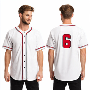Camisetas de Béisbol con Logotipo Personalizado Más Vendidas, Uniformes Deportivos Sublimados para Hombre, que Absorben la Humedad - Product Image 3