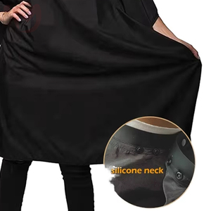 ผ้าคลุมตัดผมแบบมีโลโก้สั่งทำได้ ระบายอากาศได้ดี ไม่ติดเส้นผม กันน้ำ ผลิตจากโพลีเอสเตอร์ สำหรับช่างทำผม - Product Image 3