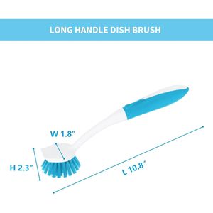 Set di 2 Spazzole per Piatti con Manico e Raschietto Integrato per Lavello, Pentole e Padelle - Spazzole per Pulizia Facile - Product Image 2