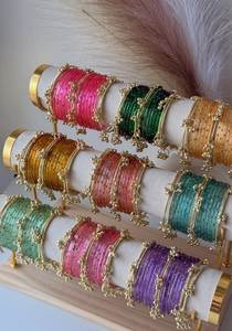 Élégantes bracelets en verre du Cachemire pour femmes, faible MOQ et prix de gros, ensembles de bracelets en verre tendance, quantité en gros disponible - Product Image 2