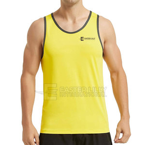 Camiseta sin mangas transpirable para hombre de marca privada al por mayor, la más vendida para gimnasio. - Product Image 2