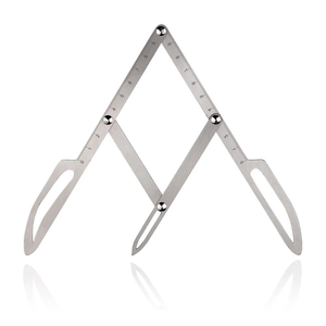 Regla de Microblading de Acero Inoxidable para Cejas, Herramienta de Medición de Proporción Áurea para Maquillaje Permanente - Product Image 1