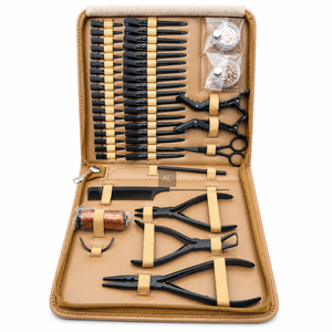 Kit Profesional de Herramientas para Extensiones de Cabello con Pinzas, Clips de Seccionamiento, Peine, Tijeras y Micro Anillos - Product Image 3