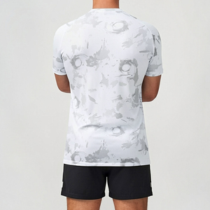Ensemble de survêtement personnalisé pour homme, respirant, séchage rapide, en Spandex/Polyester, coupe ample, pour l'entraînement sportif en salle de sport - Product Image 2