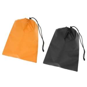 Sac à dos en polyester de qualité supérieure avec cordon de serrage, couleur noire, sac de sport en tissu avec logo personnalisé imprimé - Product Image 2