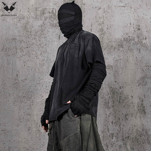 Minimalist Techwear T-Shirts Custom Brand Name Solid Color Multi-Pocket Tactical <b>Tee</b> Shirt Lightweight Streetwear Mens Apparel - Product Image 3
