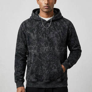 Fabrication en gros de sweats à capuche pour hommes en coton 100% avec effet délavé, respirants, toutes tailles disponibles - Product Image 2