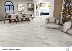 Carreaux de porcelaine brillants de qualité export, format 600x1200, grand format, pour sols et murs, usage intérieur haut de gamme - Product Image 2