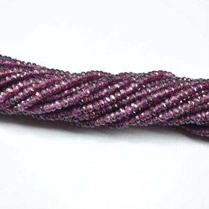 Natural Rhodolite <b>Garnet</b> Faceted Rondelle Beads 3.5MM Loose Gemstone Beads Strand For Jewelry Making Wholesale Price Bulk Supply - Product Image 2