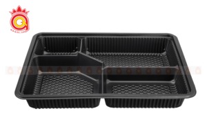 Viet Nam Vente en gros Conteneur de stockage alimentaire jetable Boîtes à lunch Bento en plastique HIPS durables Fraîcheur à plusieurs compartiments - Product Image 3