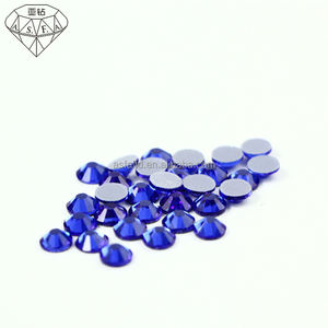 ASFA128 Dark Sapphire Iron Hot Fix Factory Certified OEKO for Nail Art Strass Hot Fix Transfert de chaleur avec rouleau de ruban adhésif Hot Fix - Product Image 1