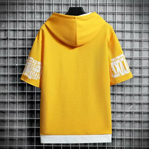 Sudadera con capucha de moda para hombre, ropa de verano, camiseta con cremallera, diseño de dibujos animados, informal, estampada, de manga corta para hombre - Product Image 6