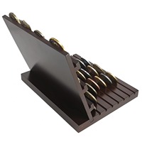Support de présentation de médailles sur mesure de grande taille avec socle en bois, gravure écologique, impression UV, design élégant pour la décoration de la maison