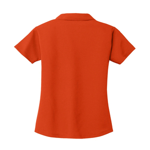 เสื้อโปโลแขนสั้นสีส้มสำหรับผู้หญิง คุณภาพสูง ขายส่ง ราคาพิเศษ ทรงพอดีตัว สีพื้น ผ้าถัก สไตล์ลำลอง รุ่น 2026 - Product Image 2
