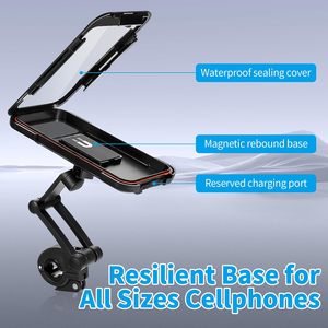 Borsa Universale Impermeabile per Cellulare da Bicicletta 360 °   Supporto Girevole per Telefono da Moto, Scooter, ATV, MTB per Smartphone da 4.7-6.8 <span class=keywords><strong>Pollici</strong></span> - Product Image 5