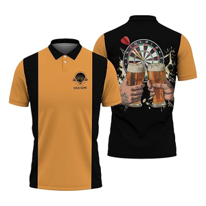 Camisetas Polo Sublimadas Personalizadas Transpirables 2026, Cuello Redondo, Logotipo Personalizado, Ropa Deportiva de Manga Corta - Product Image 1