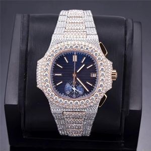 Indian Exporter Custom Iced Out Moissanite Diamond <b>Watch</b> Hip Hop Jewelry Style Luxury Quartz <b>Watch</b> for Unisex Available For Sale - Product Image 1