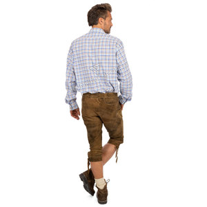 Chemise Traditionnelle Bavaroise pour Homme, Style Oktoberfest, Col Montant, Coton, Manches Longues, Formelle, Style Allemand Traditionnel, Respirante pour l'Été - Product Image 5