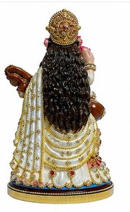 Figurine religieuse Radha Krishna en résine faite à la main, design moderne, décoration de table pour Diwali, maison ou bureau - Product Image 4