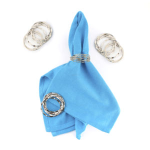 Vente chaude Unique Table Serviette Anneau Bois Papier Table De Mariage Centres De Table Décorations Pour La Maison En Gros Fil Métallique Ronds De Serviette - Product Image 5