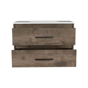 Tocador de baño flotante de dos cajones Cardova - Product Image 6