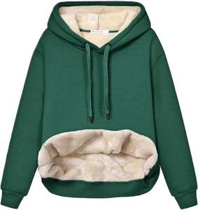 Última moda mujer Sudadera con capucha pulóver manga larga en blanco Casual venta al por mayor 100% algodón precio barato alta calidad diseño personalizado - Product Image 5